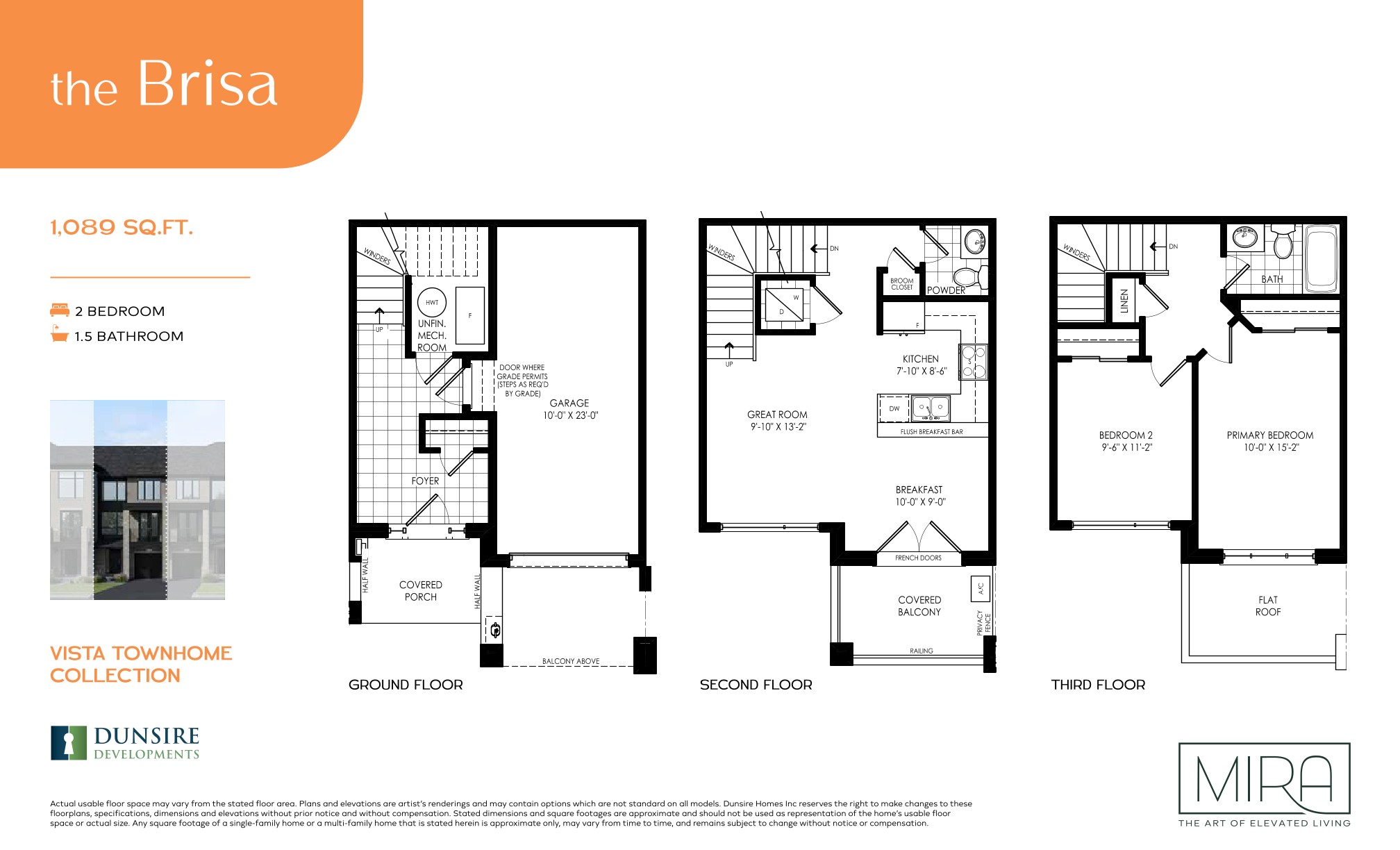Brisa 2-Bed Floor Plan