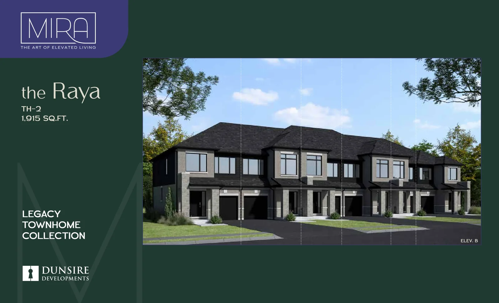 Raya model elevation, Mira Legacy