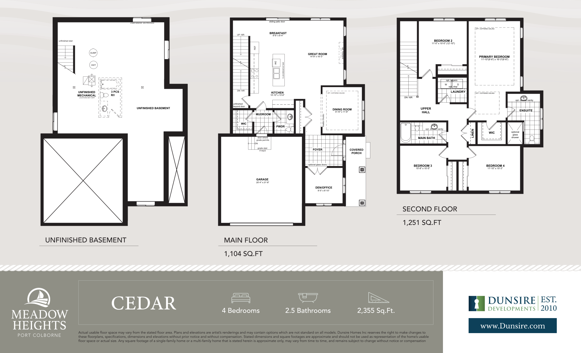 Cedar floor plan