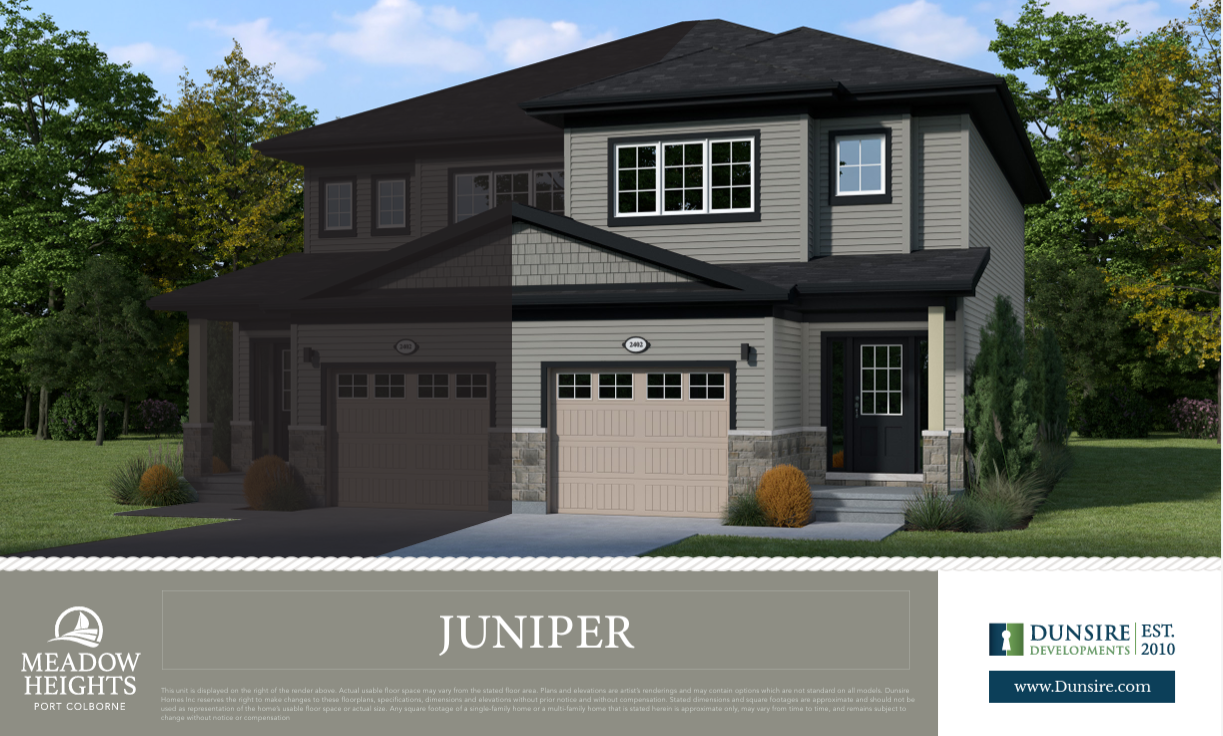 Juniper semi 2-storey elevation